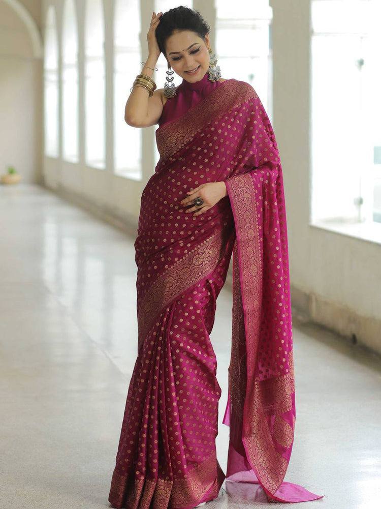 BEAUTIFUL RICH PALLU & JACQUARD WORK ON ALL OVER THE SAREE