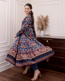 NEW BEAUTIFUL HEAVY FULLY FLAIRED ANARKALI STITCHIED SUIT SET