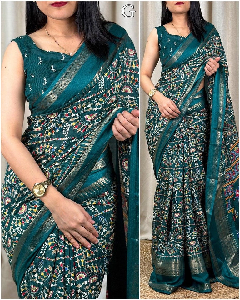 SOFT COTTON DENT SAREE - Saree.IN - Saree