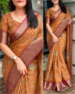 A perfect soft cotton sarees that will make feel comfortable wherever you go - Saree