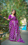 New ajrakh style printed saree