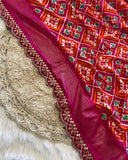 Very very pretty soft silk sarees with all over eye catchy ikkath prints with awesome two sides printed border