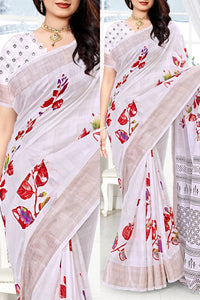 Jaipuri Cotton Rajwadi Print Saree - Saree