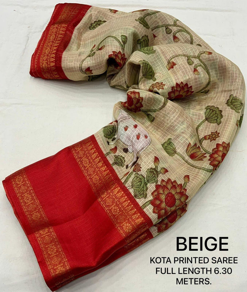 soft kota doria saree - Saree