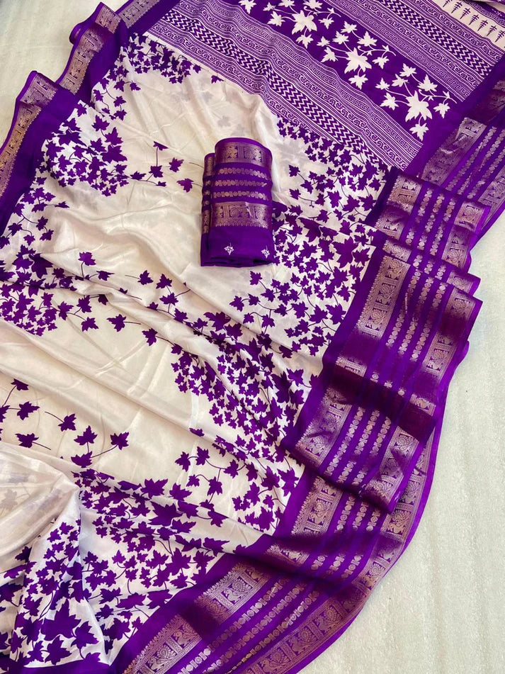 Beautiful Soft Dola Jacquard Sarees