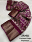 Soft Cotton Crape Saree with woven sequence design all over. - Saree