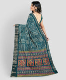 Soft Cotton Crape Saree with woven sequence design all over.