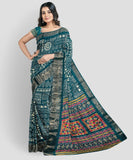 Soft Cotton Crape Saree with woven sequence design all over.