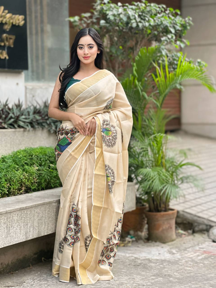 New south super hit peacock Design saree