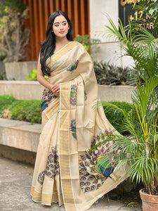 New south super hit peacock Design saree